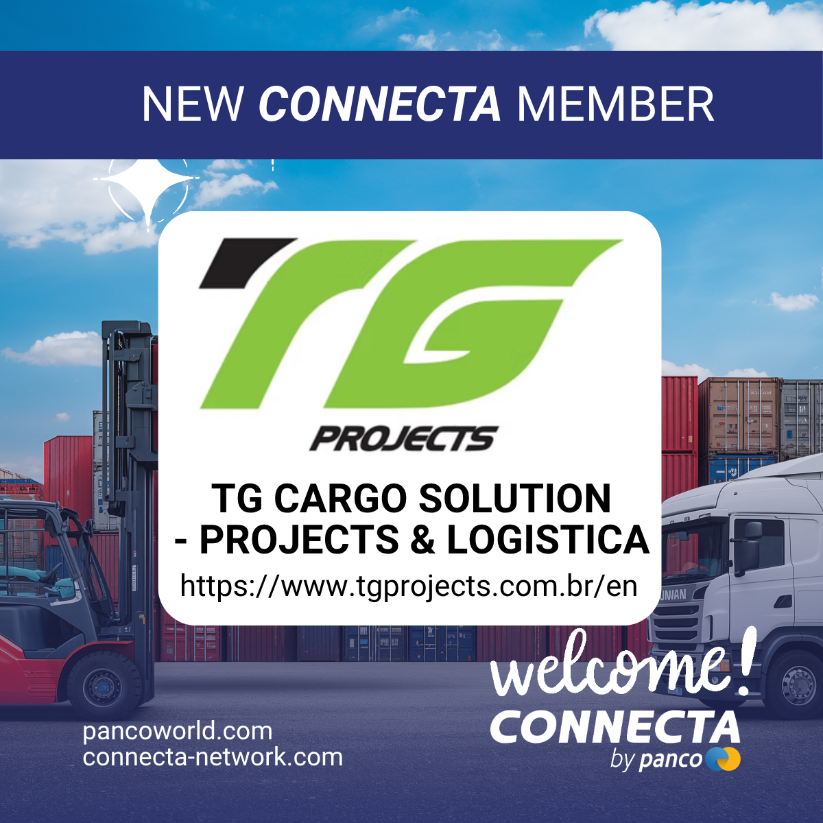 CONNECTA New Member Welcome: TG Cargo Solution - Projects & Logistica, Brazil