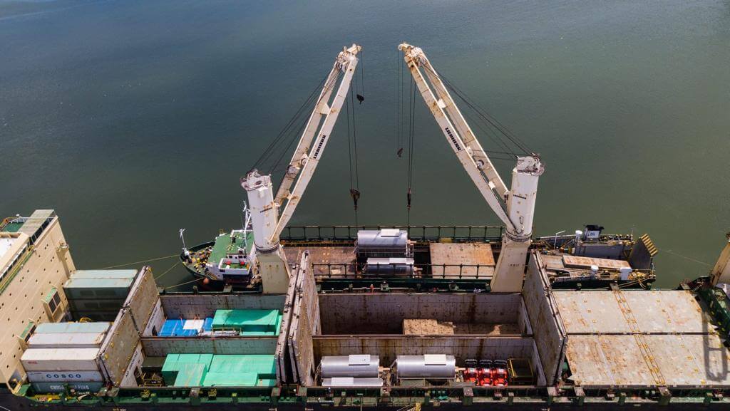 WAVE LOGISTICS (Uruguay, Paraguay) moves 3 x 92 Tones x 13m long industrial Dryers