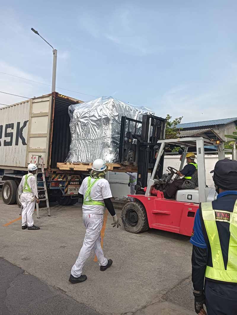 ROTTERDAM OVERSEAS NETWORK (Thailand) ships A.I. Machine in 10 x 40’HC Containers to the Netherlands