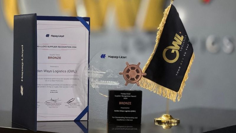 GWL (Jordan) Receives Bronze at Hapag-Lloyd’s Supplier Recognition Event, Ranked 3rd Best Carrier