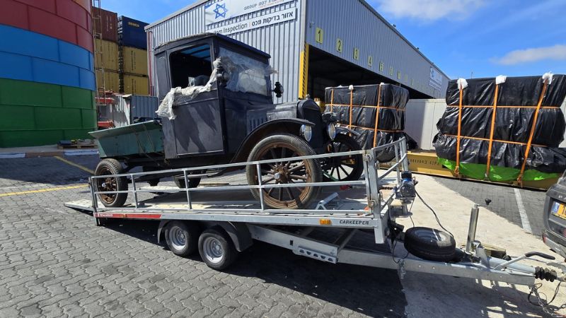 PLASCOW LOGISTICS (Israel) handles Customs Clearance and Logistics for Vintage 1925 Ford Model T Shipment