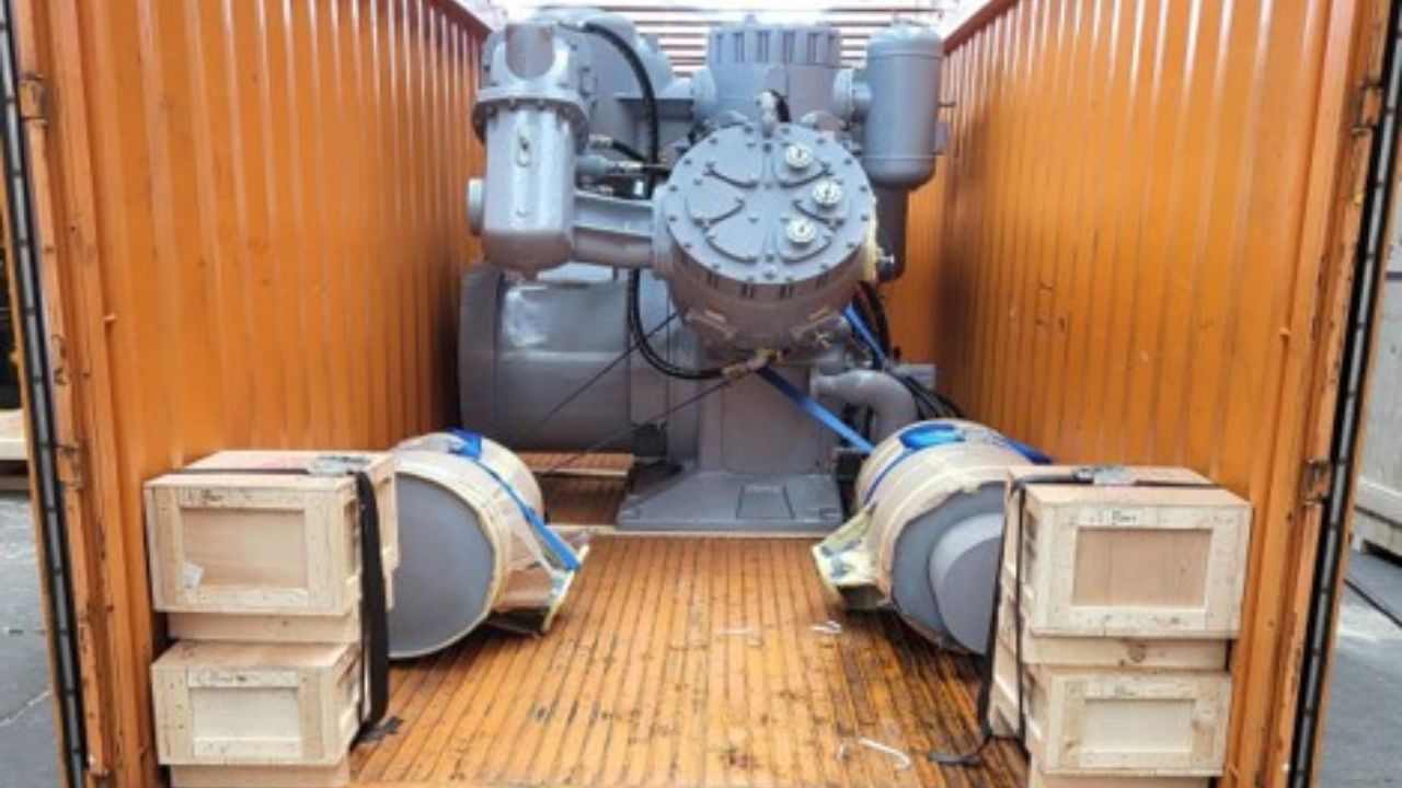 VISY GLOBAL (Singapore) handles Out-of-Gauge Compressor Shipment from the UK to Australia