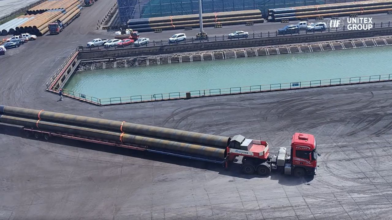 UNITEX (China) completes Shipment of 38-Meter Ultra-Long Foundation Steel Pipes to Papua New Guinea