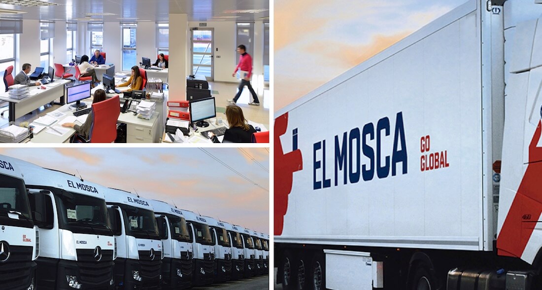 TRANSPORTES EL MOSCA (Spain), devoted to the national and international transport of goods since 1936